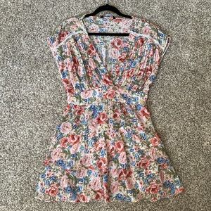 Zara size Large Floral Printed Dress
